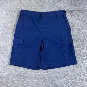 U.S. Coast Guard Auxiliary Member Uniform Cargo Shorts Unisex Medium Blue USCG